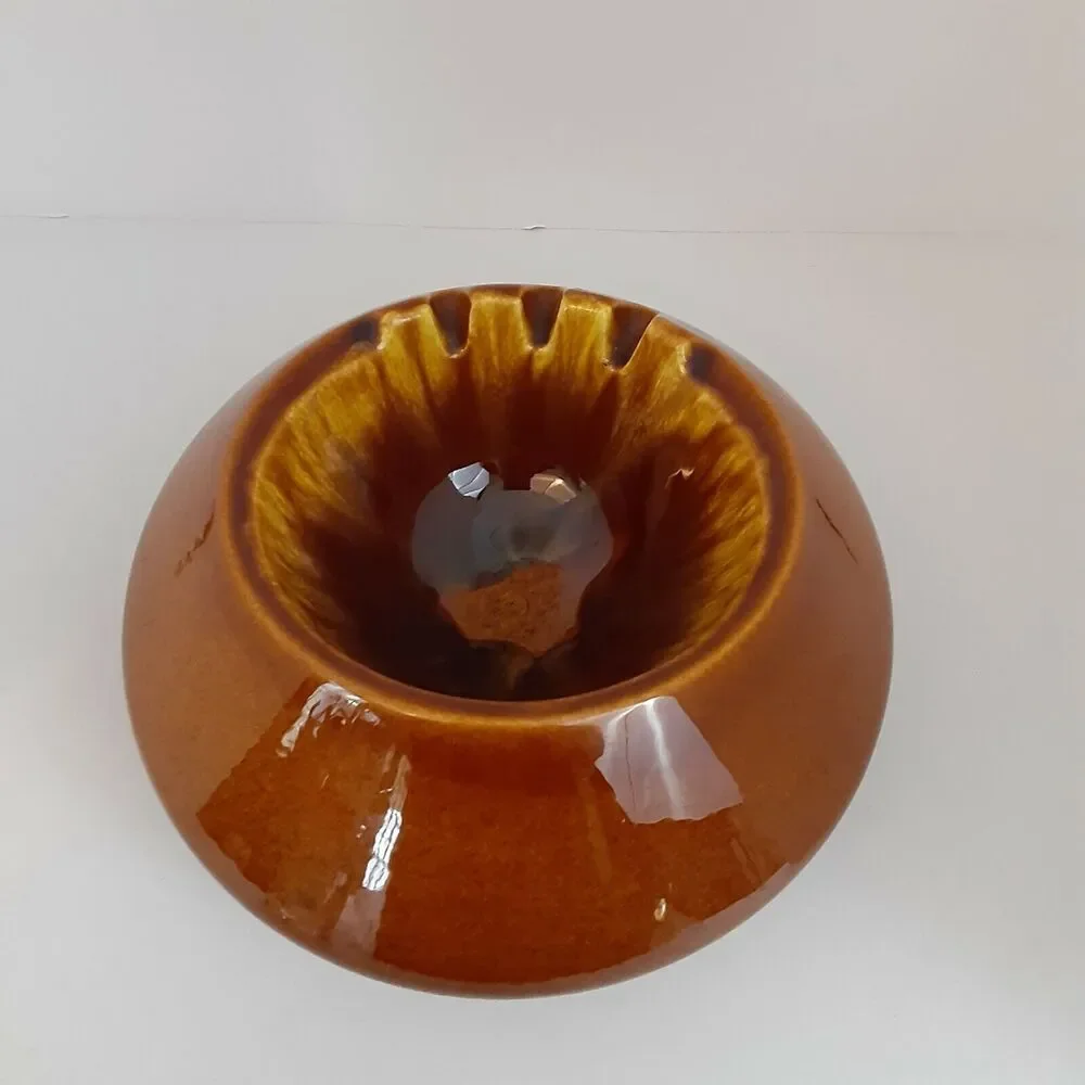 Vintage Hyalyn Ashtray,Drip Glaze & Smooth,Mid Century Modern, Scandinavian
